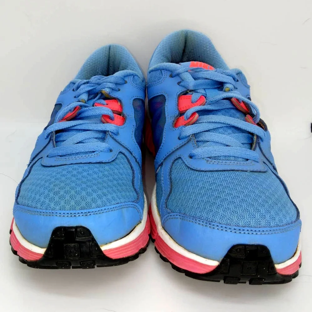 Women's Pre-owned "Nike Dual Fusion ST2" Neon Running Shoes - sz. 10